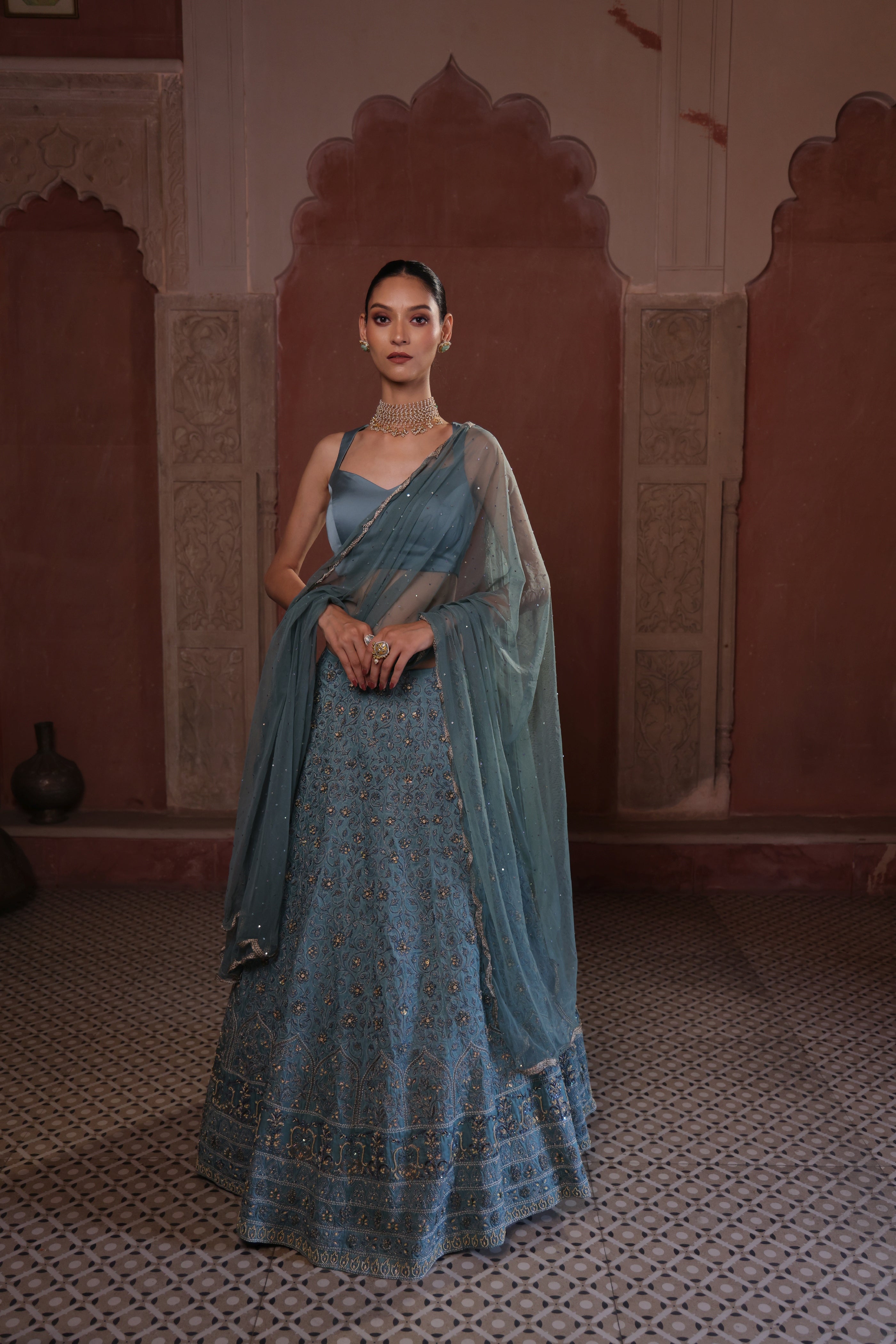 Jaipur Jade Elegance Lehenga Set