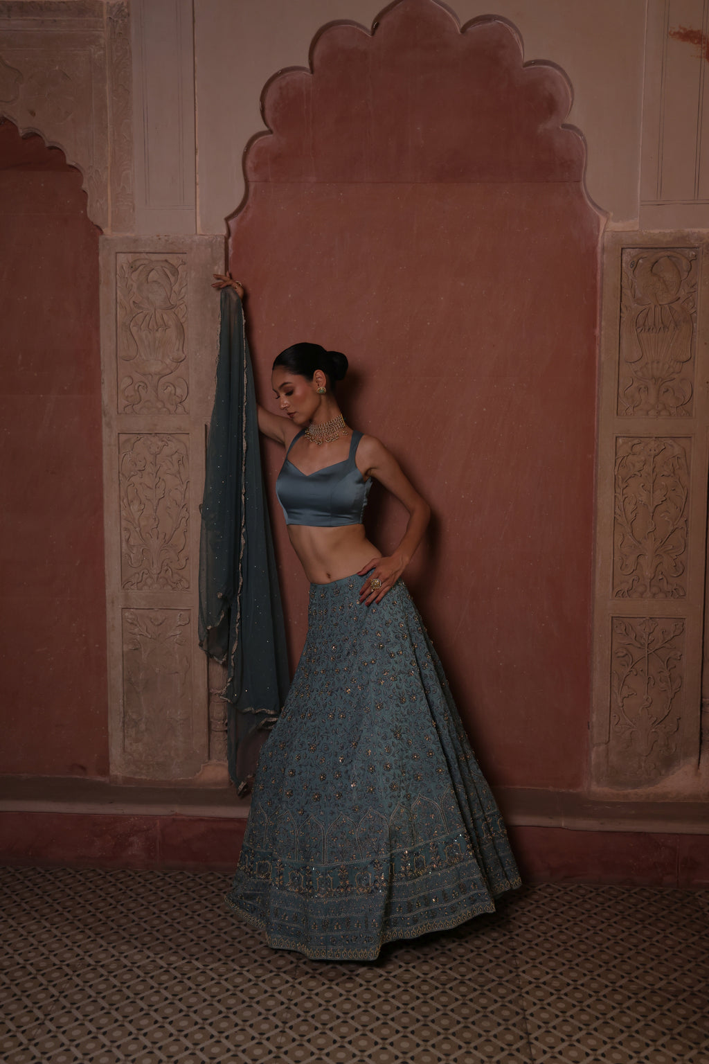 Jaipur Jade Elegance Lehenga Set