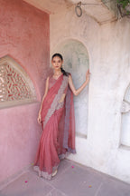 Rajasthani Rose Charm Saree