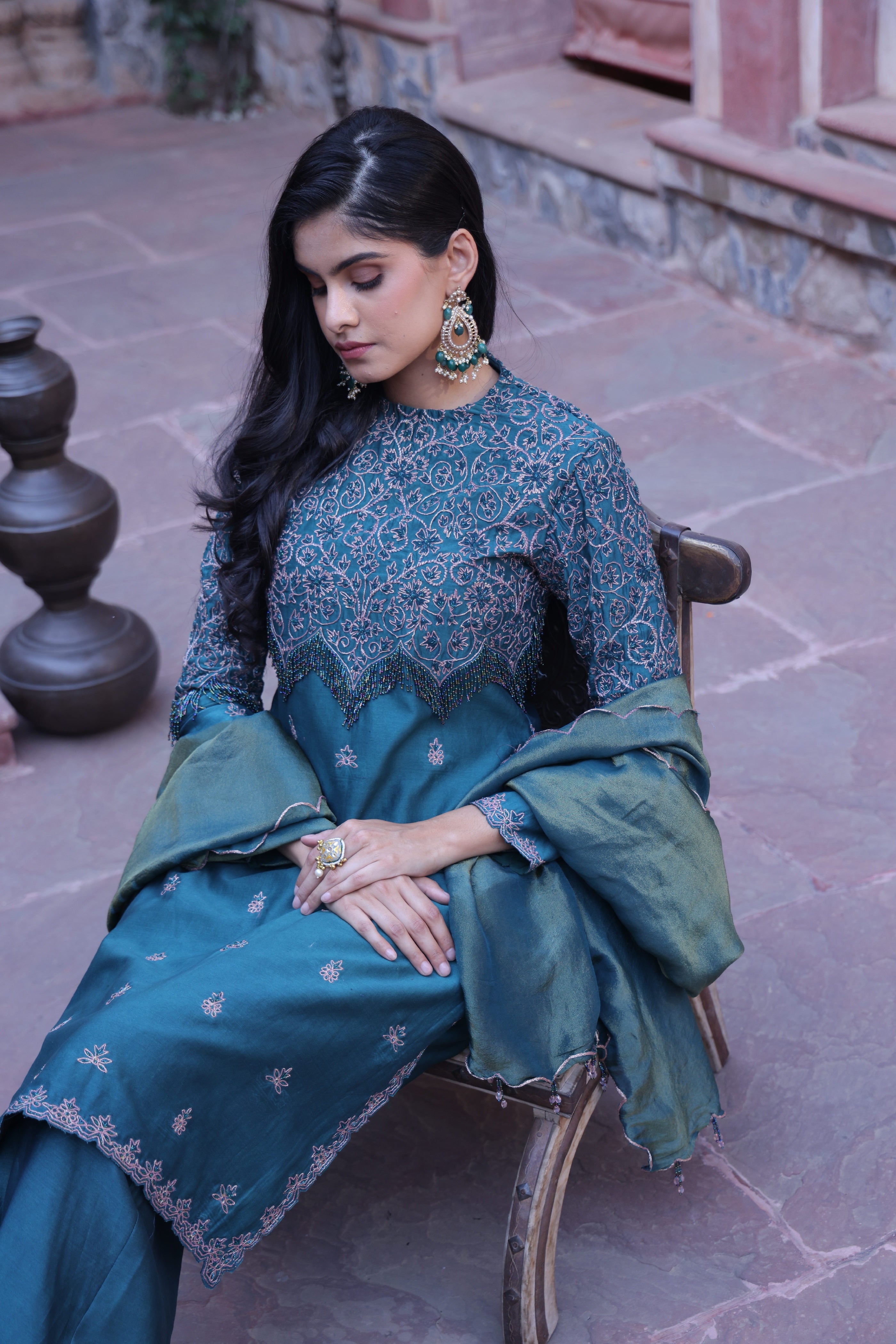 Regal Green Tassel Suit