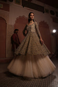 Rajputana Royalty Floral Finery Kalidaar Set
