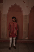 Jaipur Rosewood Waistcoat Set