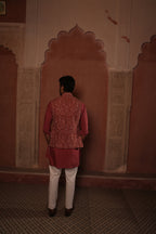 Jaipur Rosewood Waistcoat Set