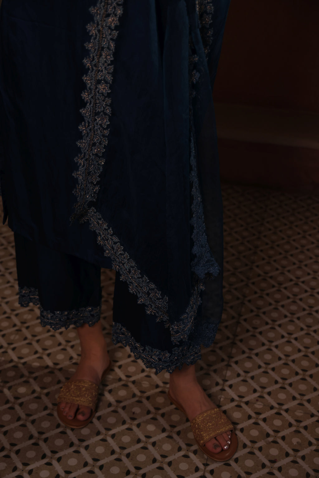 Jaipur Blue Halter Charm Suit
