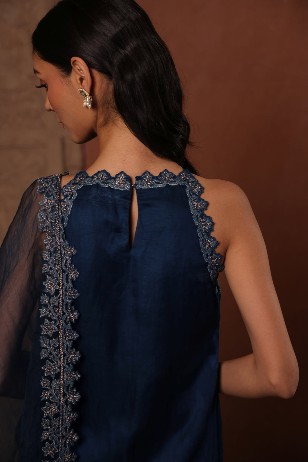 Jaipur Blue Halter Charm Suit