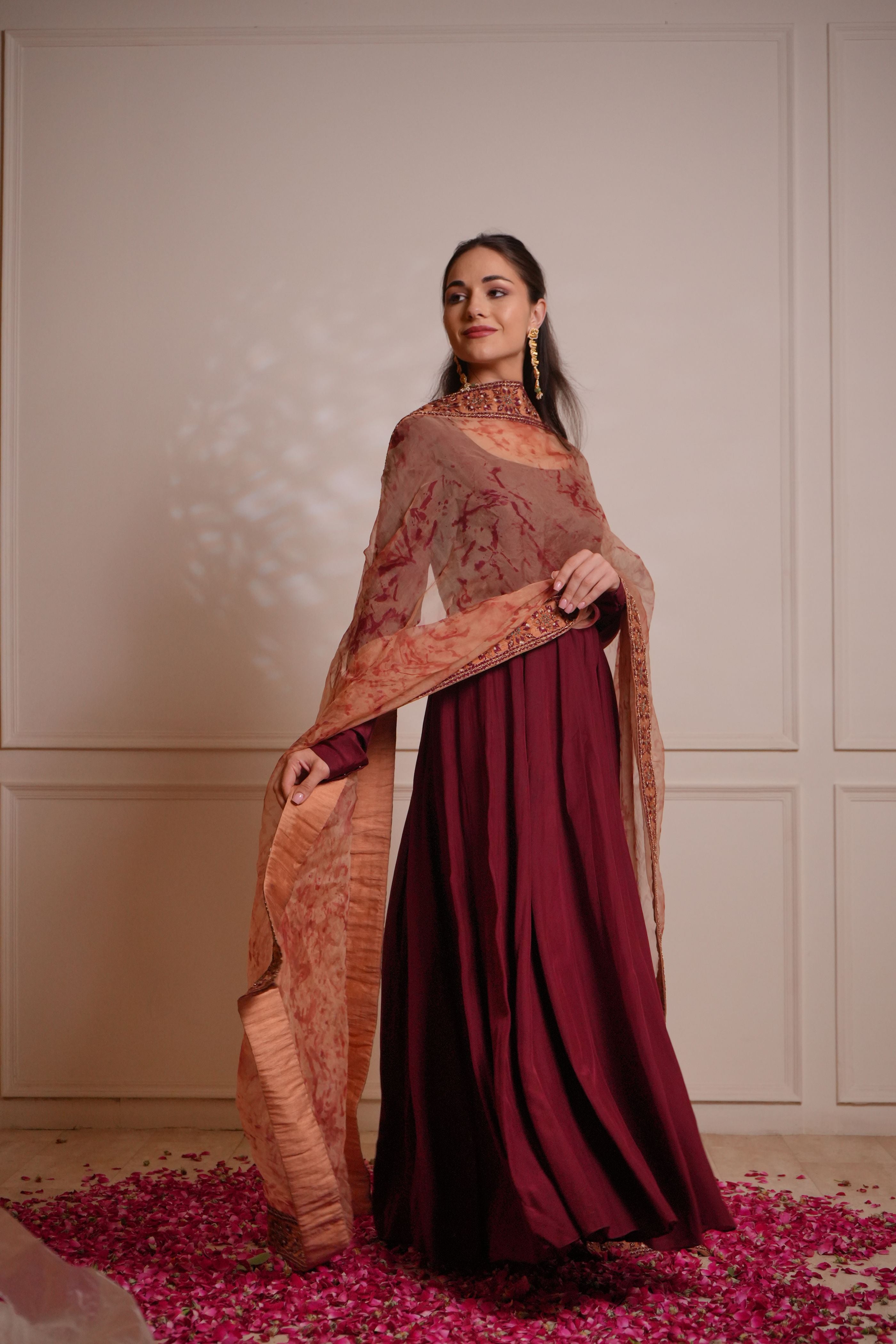 Gul-e-Shaam Anarkali Set