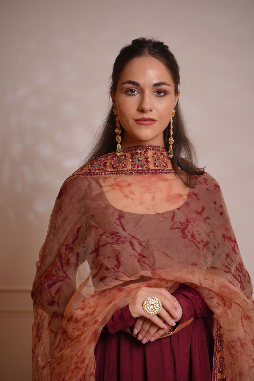 Gul-e-Shaam Anarkali Set