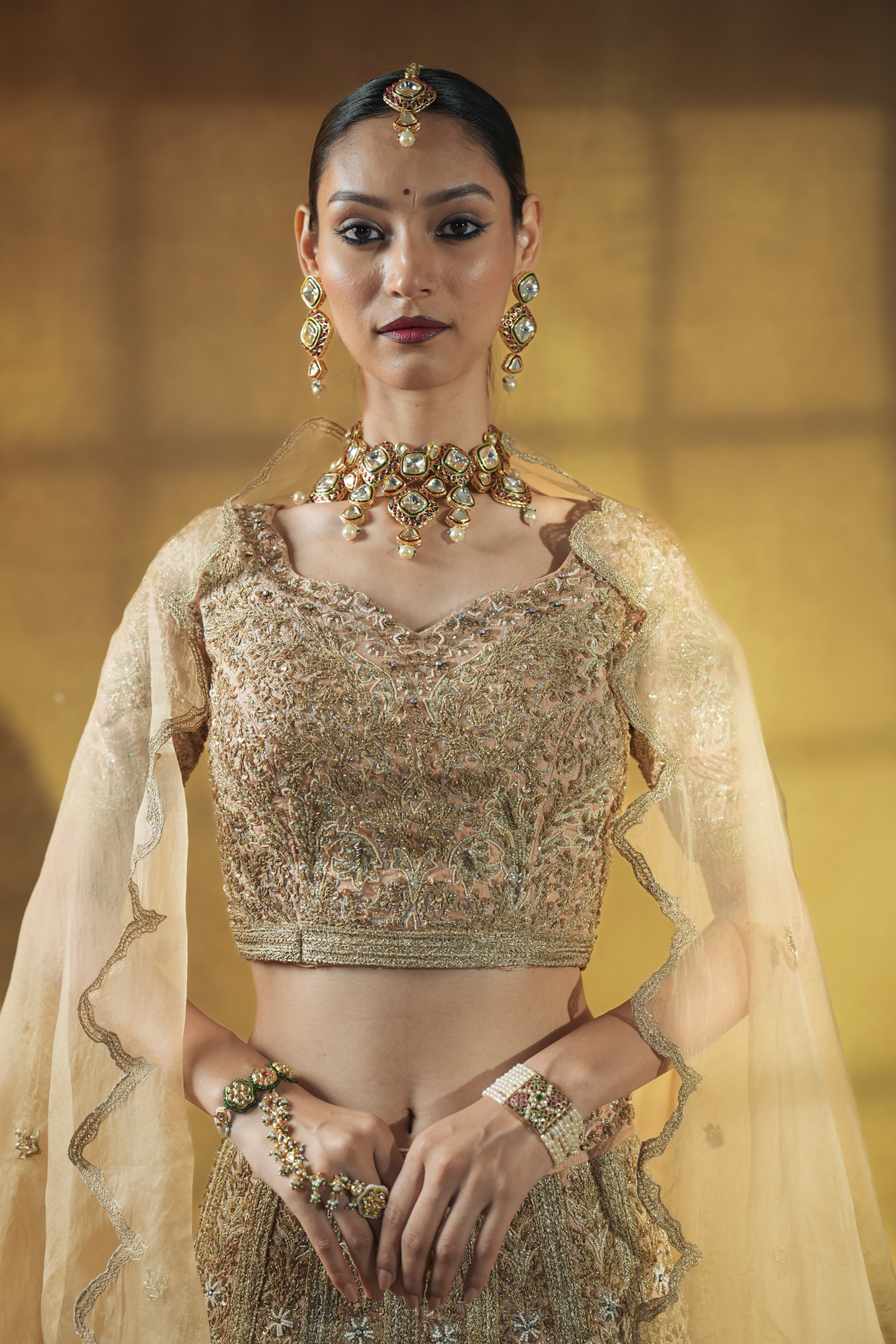 Eternal Gold A Dreamy Gold Lehenga Set