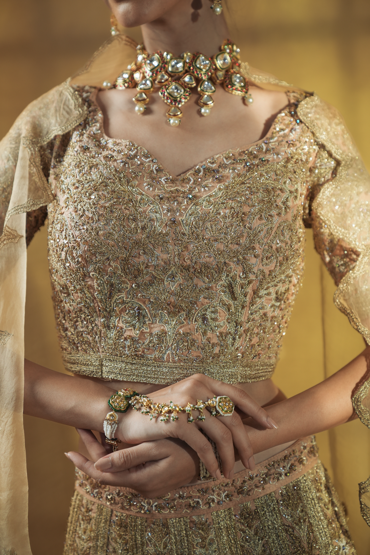 Eternal Gold A Dreamy Gold Lehenga Set