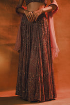 Twilight Muse A Plum-Toned Lehenga Set