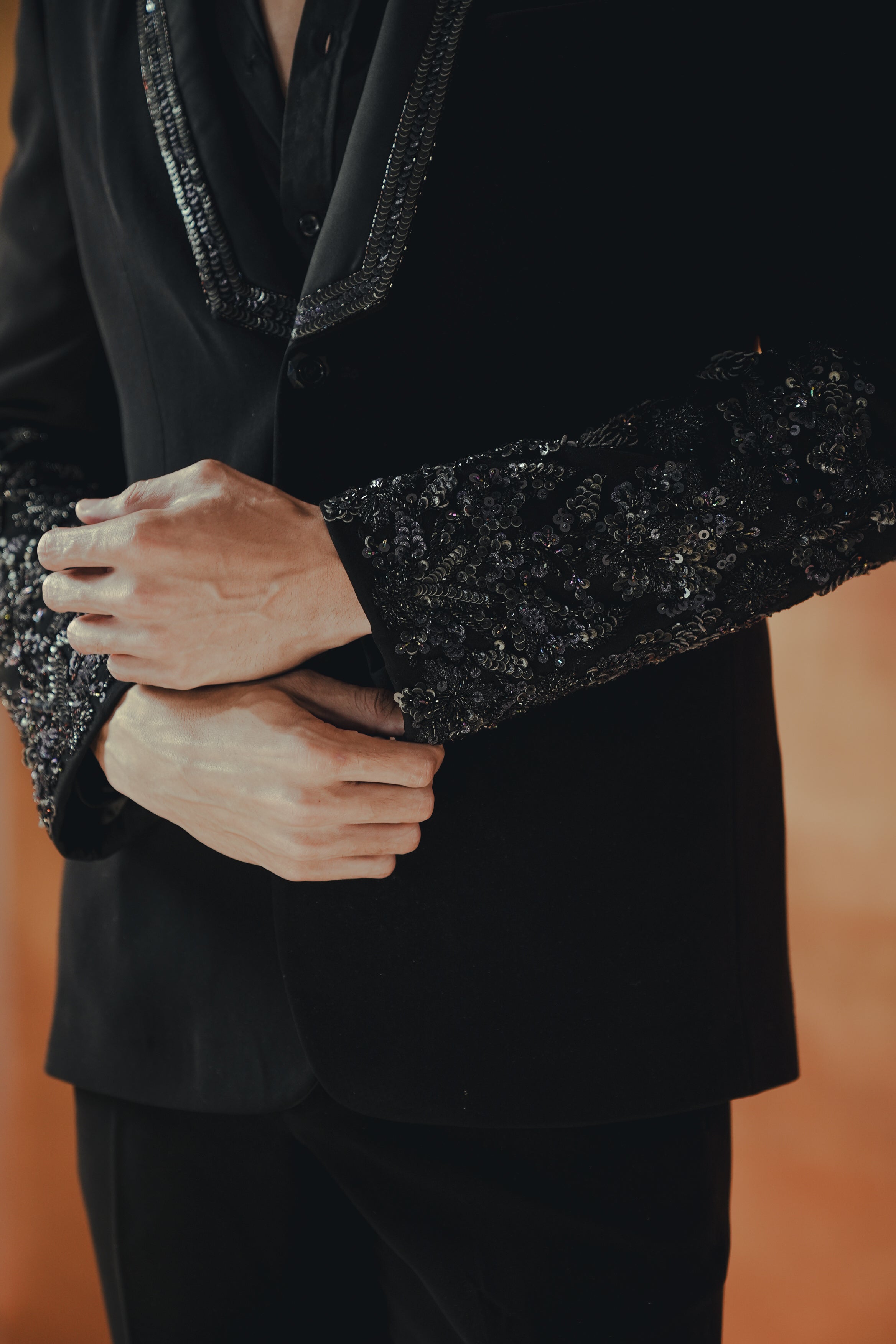 Noir Majesty A Timeless Black Tuxedo Set