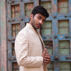 Jaipur Royal Regalia Sherwani ( 3 Piece Set )
