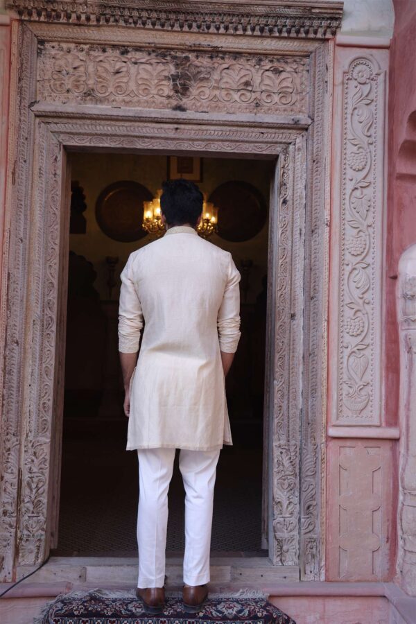 Jaipur Ivory Elegance Kurta - Image 5