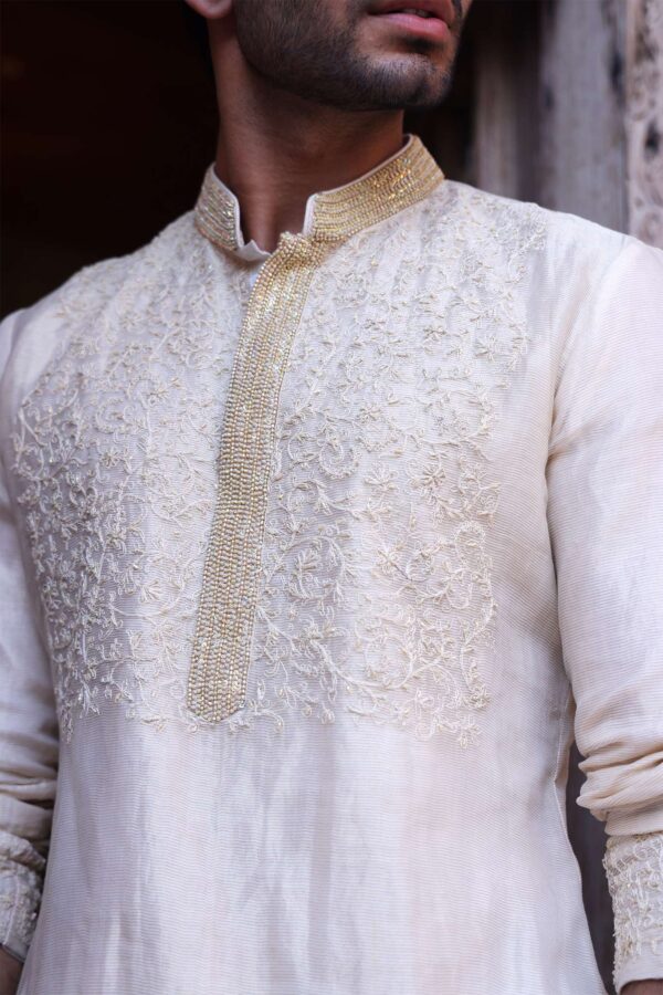 Jaipur Ivory Elegance Kurta - Image 4