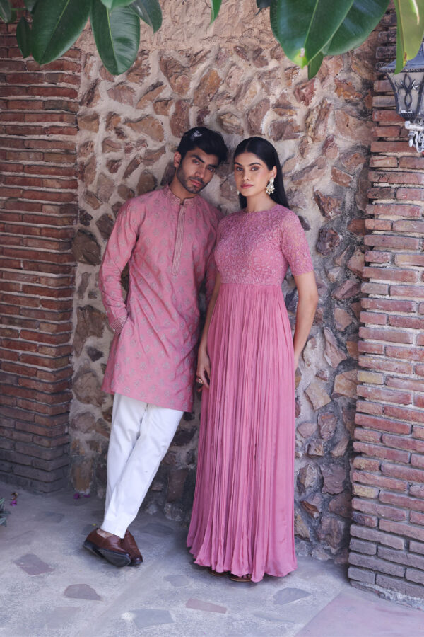 Jaipur Pink Petal Gown - Image 5