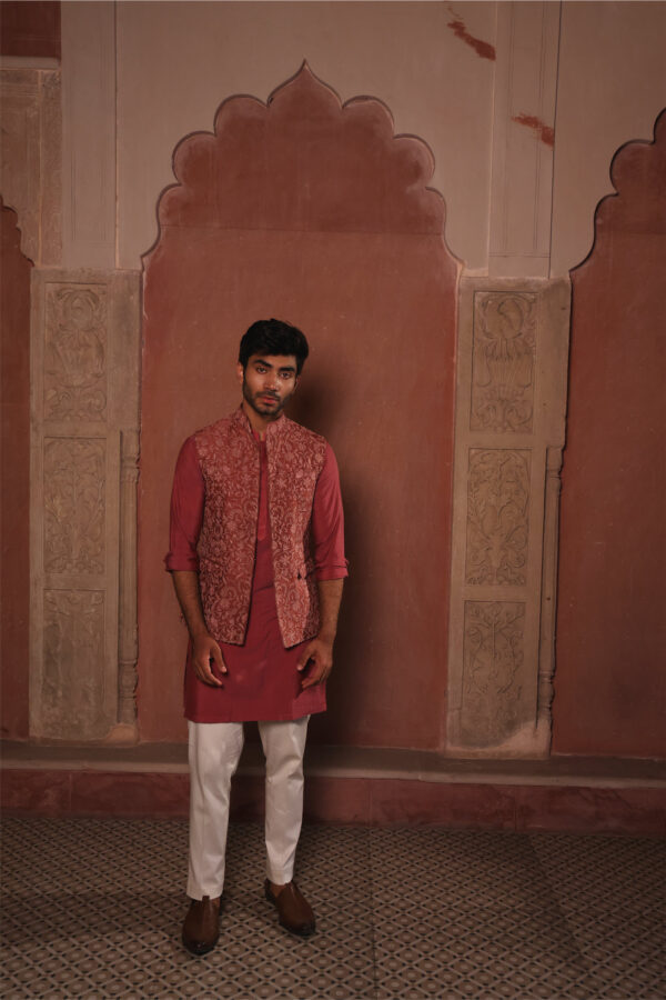 Jaipur rosewood waistcoat - Image 2