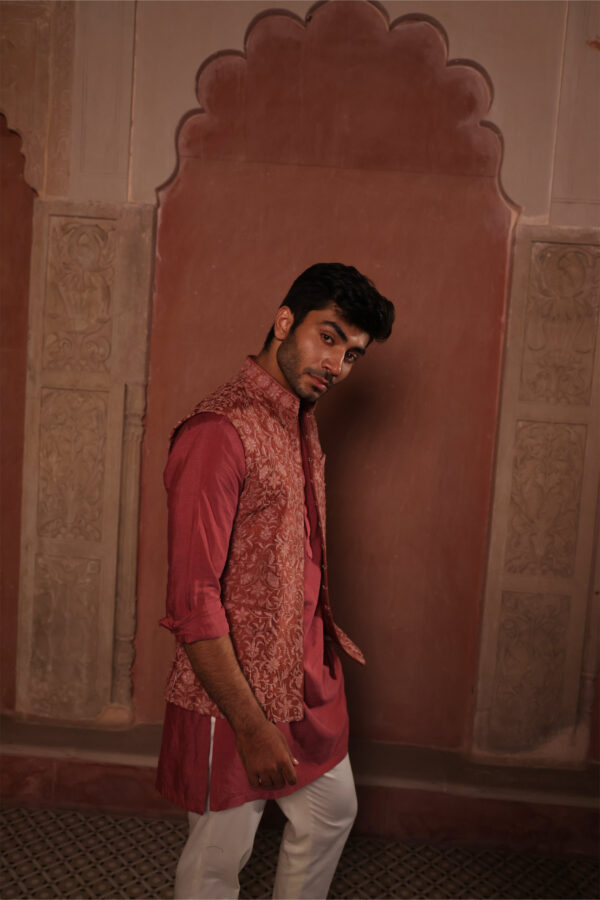 Jaipur rosewood waistcoat - Image 3
